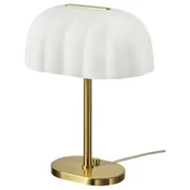 AKTERSPRING Namizna svetilka, mlečno bela steklo/oplaščeno z medenino, 39 cm