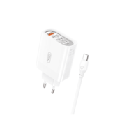 XO Punjač L100 4USB Fast charging 1 USB sa Type-C kablom