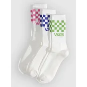 Vans Classic Check Crew Socks pink fizz