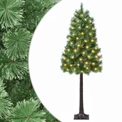 Vidaxl Umetno Zložljivo Božično Drevo 180 cm 300 LED Toplo bela