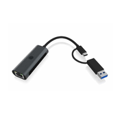 Adapter USB-A 3.0 / USB-C na Gigabit Ethernet - ICY BOX