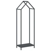 Vidaxl Stojalo za drva antracit 40x25x120 cm Hladno valjano jeklo