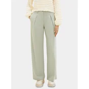 Tom Tailor Hlače iz tkanine 1040686 Zelena Wide Leg