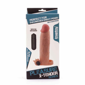 LoveToy Pleasure X Tender Vibrating Penis Sleeve LV1066 Add 3 Flesh