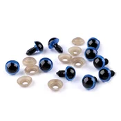 Oči z varovalko O14 mm - modre (40 kompletov)
