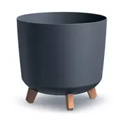 Prosperplast Cvetlični lonec Prosperplast Gracia Tubus, antracit, 29,8 x 28,5 cm