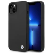 Bmw Etui BMW Silicone Metal Logo za iPhone 14 Plus - črno