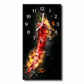 tulup.si Steklena navpična ura Barva kuhinja pepper 30x60 cm