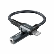 Acefast MFI Lightning audio kabel - 3.5mm mini jack (ženski) 18cm, AUX (C1-05) - Adapteri za slušalice - 18 cm - 12 mjeseci - Acefast
