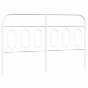Vidaxl Kovinsko nadomestno vzglavje belo 137 cm