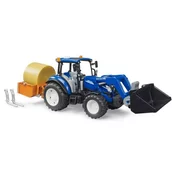 Bruder Traktor s balama i utovarivacem 120, Plavi