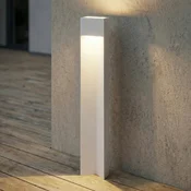 Lucande LED-ulična svetilka Kaholo, svetlo siva, 90 cm, IP44 - Sodobni - Aluminij