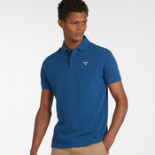 Jednobojna polo majica Barbour Sports Polo Shirt — Marine Blue - XXL