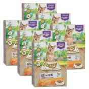 Stuzzy Cat Shreds MULTIPACK Sterilized trganje piletine i puretine 6 x (12 x 85 g)