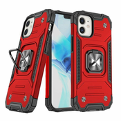 MG Ring Armor plastika ovitek za iPhone 14 Plus, rdeča