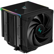 DEEPCOOL hladilnik AK620 Digital / 2x120mm ventilator / 6x toplotna cev / za Intel in AMD / popolnoma črn / digitalni zaslon