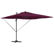 Suncobran S LED lampica Bordeaux Crvena 286 x 284 x 270 cm