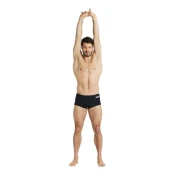 Mens swimsuit arena team swim low waist short solid black l - uk36