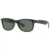 Ray-Ban New Wayfarer Classic RB2132 901/58 Polarized L (58) Črna/Zelena
