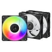 ARCTIC hladnjak za kucište P12 Pro A-RGB PWM 120mm 600-3000 RPM crni 3-pakiranje ACFAN00310A