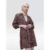 LOLA CASADEMUNT Srajčna obleka MS2616017 Rjava Regular Fit