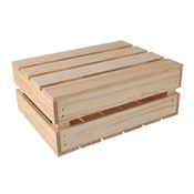 AtmoWood Lesen zaboj 40 x 30 x 15 cm - s pokrovom