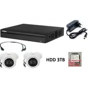 Dahua 2 kamere full hd dome+dvr+hdd+napajanje 3tb Tehnicki pregled (15882)