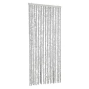 VIDAXL Zavesa proti mrčesu siva 56x185 cm šenilja