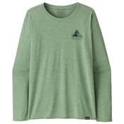 Patagonia L/S Cap Cool Daily Graphic Shirt - ženska majica Lands, grb Chouinard: ellwood green X-Dye (L)