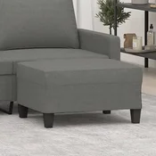 shumee vidaXL Tabure za noge temno siv 70x55x41 cm oblazinjen s blagom
