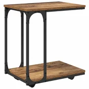 Vidaxl Stranska miza Star les 50 x 35 x 55.5 cm Konstruiran les