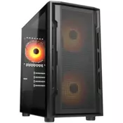COUGAR UNIFACE MINI RGB, PC Case, Mini Tower, Black - CGR-55C9B-RGB