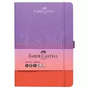 NOTES 14,5X21 CM KARO 96 L 100 G S GUMICOM FLOW FABER CASTELL 10 284 662 CRVENO-LJUBICASTI