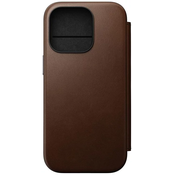 Nomad Modern Leather Folio, brown - iPhone 16 Pro (NM01679585)