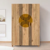 Hanah home Ormar Leva Hedera Sun 120x189x48cm Bež