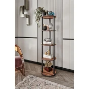 Hanah Home Polica za kucu Bookcase, 34x140x34 cm, Boje oraha
