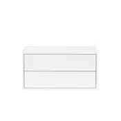 Stenska omarica Boxie z 2 predaloma 40x80x37 cm bela