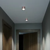 Top Light Puk! 80 Ena LED stropna točka, mat leča, baker - Dnevna soba/jedilnica - Sodobni - brušeni baker - Kovina