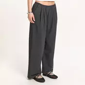 Cropp - Pantalone straight fit - tamno siva