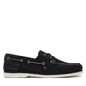Nizki čevlji Tommy Hilfiger Th Boat Shoe Core Suede FM0FM05387 Mornarsko modra
