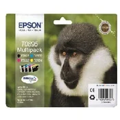 Epson kartuša T0895 (črna/zelena/magenta/rumena), večpaketna (opica)