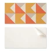 shumee Lepljena vinilna plošča za hodnik 120x60 cm Geometrični trikotniki v razporeditvi