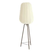 Bela stoječa svetilka s tekstilnim senčilom (višina 133 cm) Bibury – Light & Living