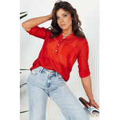 LUNA womens shirt red Dstreet