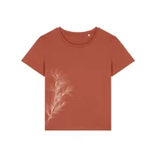 Life-Tree Široka majica Oversized shirt Pine Branch rjava