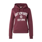 GANT Majica burgund/bela
