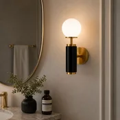 Opviq zidna lampa Moira-20201, 1 × E27, crna