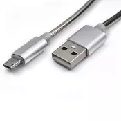 USB metalni kabl na Mikro 1m MAB-K010 Silver