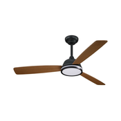Aigostar-LED prigušiva stropni ventilator LED/20W/230V 2700-6500K 132cm+daljinski upravljac braon