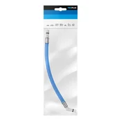 Northix Priključek za gibko cev, 25 cm, modra, kot 45°